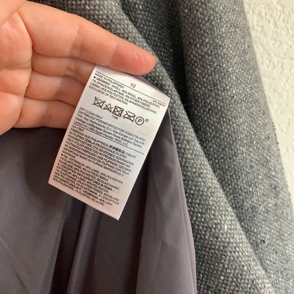 NWOT Banana Republic | Jacket tweed grey and white - Picture 7 of 13